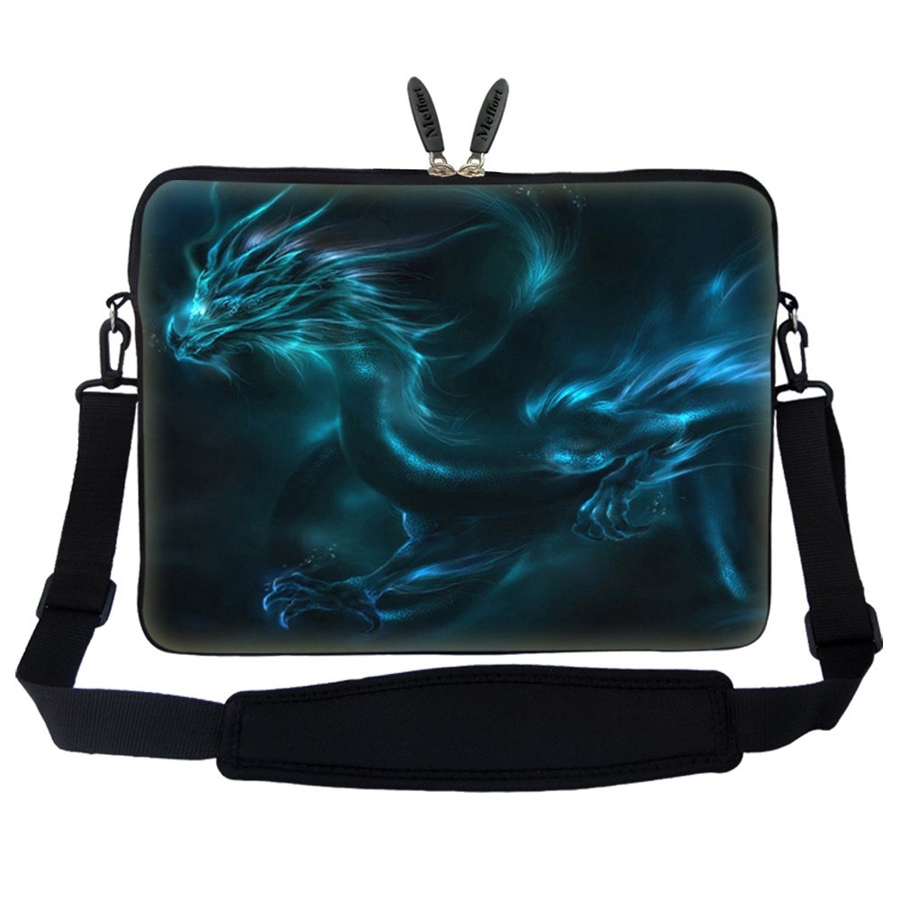 Water Resistant Neoprene Laptop Sleeve Bag Case Shoulder Strap 12 to 17.3 inch