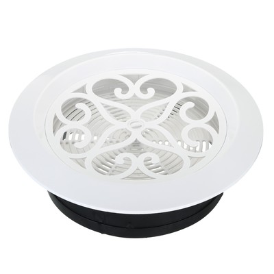 8 Inch Round Air Vent Adjustable Grill Cover Louver Soffit Vent with Screen