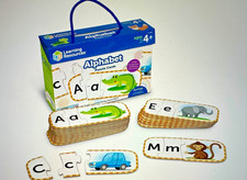 Learning Resources Alphabet Puzzle Cards Self-Correcting ABC 26 Set LER6089
