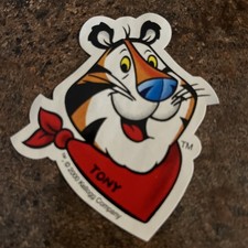 1 Tony The Tiger Kelloggs Frosted Flakes Cereal Stickers NOS New 2000