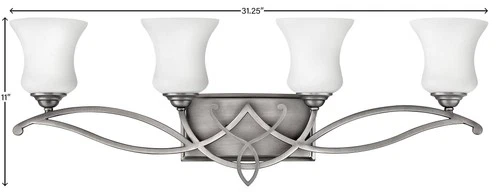 Hinkley Brooke Collection 31 1/4" Wide 4-Light Bathroom Wall Light - Picture 7 of 8