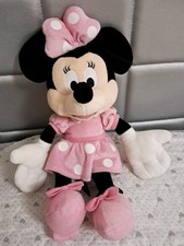 Peluche pupazzo Minnie Topolina classica vestito rosa Disney collezione 35 cm