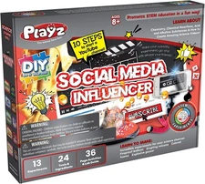 Playz Social Media Influencer Science Kit for Kids with 13+ Viral Scientific