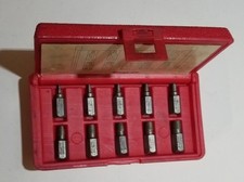 Snap-on 10pc Screw Extractor Set Rex10a Hex Head Multispline 18 - 1332