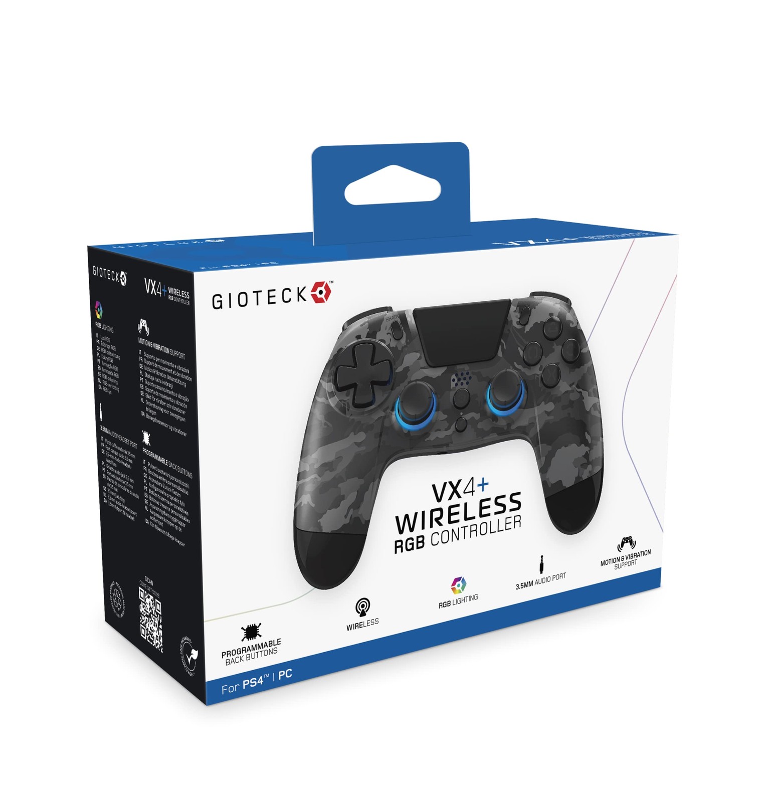 GIOTECK WX4+ Wireless RGB Controller (No Aplicable/Varias Plataformas)
