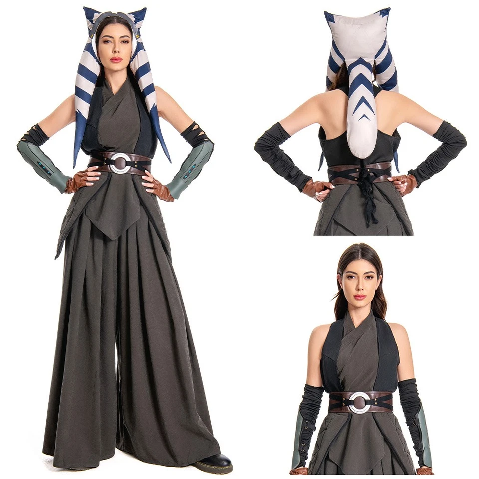 Mandalorian Ahsoka Tano Jedi Disfraz Disfraz Halloween Pantalones Prendas para el torso Llegó 4 días Foto 2 de 4