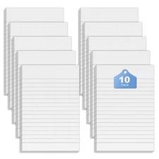10 Pack Note Pads Small 4x6 Inch Lined Writing Memo Pads Refills Scratch Pads...