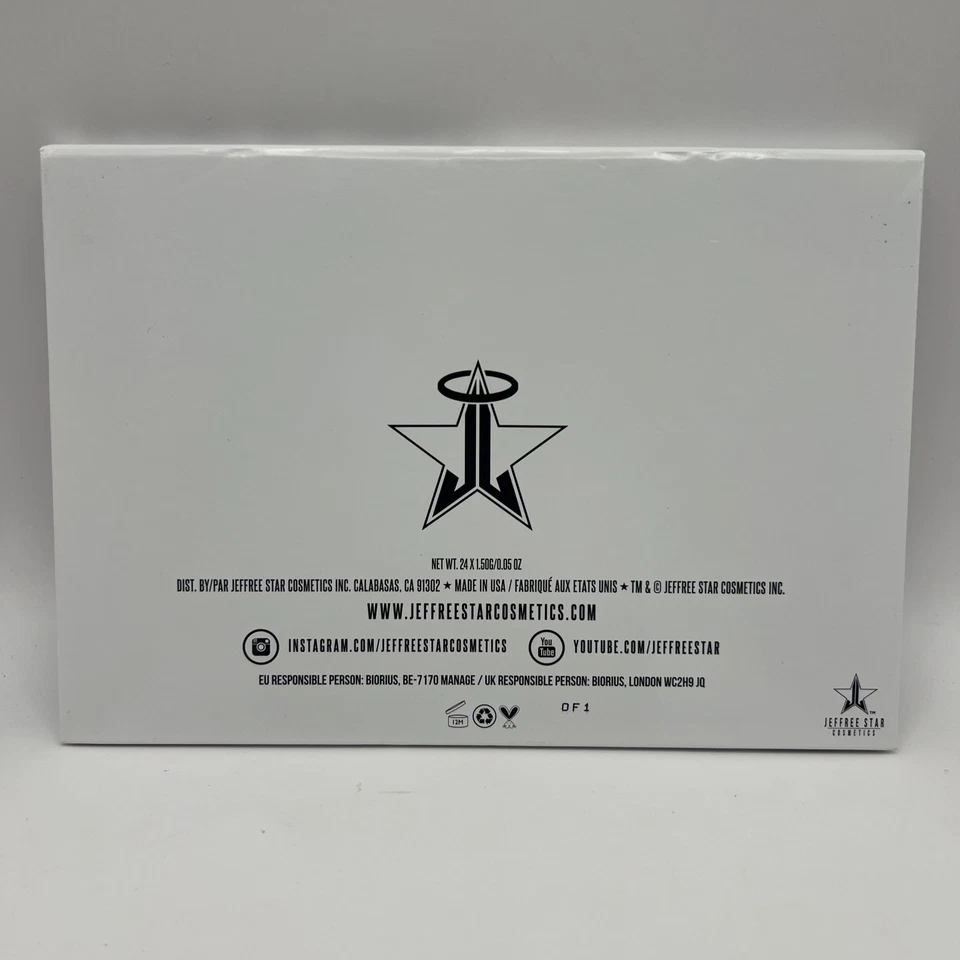 Jeffree Star Cremated Eyeshadow Palette – Rare, 24 Gray Tones, Vegan, Collectors - Image 2 of 4