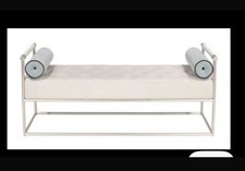 Hyde House Bespoke Champagne Button Bench V.Good Condition Collect by 13th Feb!