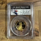 2002-W American Gold Eagle Coin $10 1/4oz PCGS PR69DCAM - Signed Philip Diehl