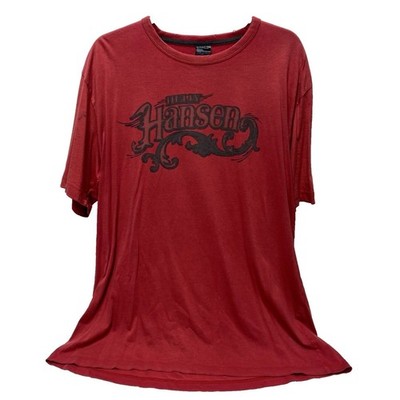 Helly Hansen T-Shirt Red Y2K VTG Men's Size XL As Is Small Stained Good PreOwned