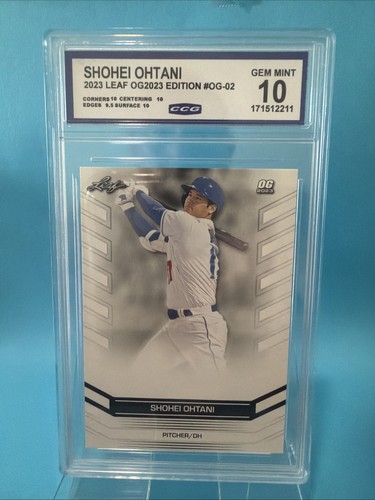 2023 Leaf Special Release OG2023 #OG-02 Shohei Ohtani Dodgers Gem 💎 10