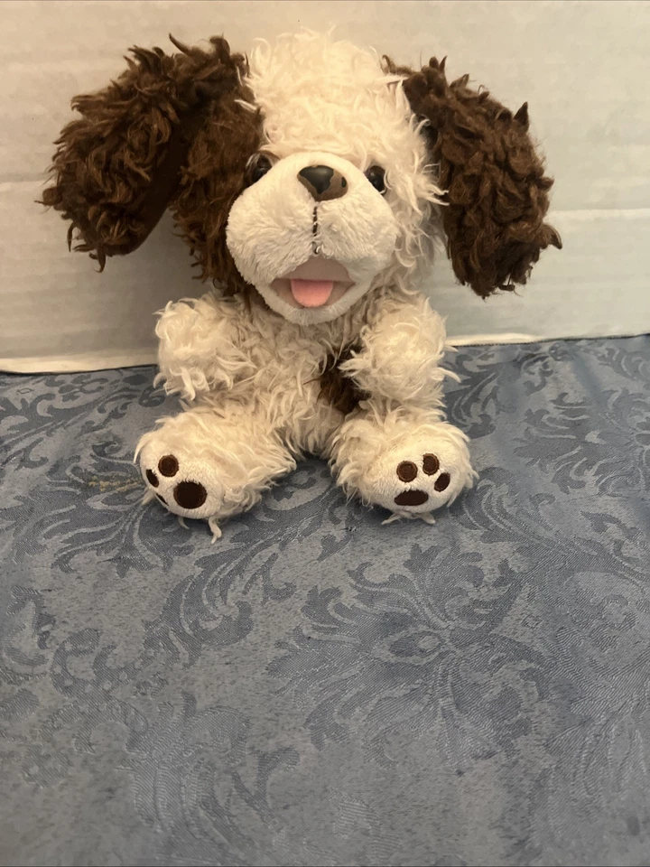 Build A Bear SmallFrys Small Frys Scruffy Patch Puppy Plush Brown White Dog Pup - Image 2 of 4