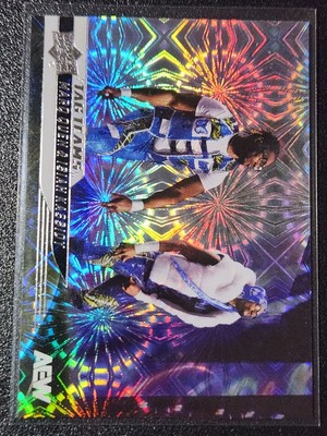 2025 Upper Deck AEW #85 Private Party Marq Quen/Isiah Kassidy Pyro Parallel