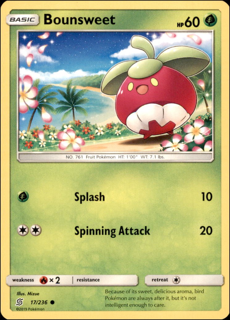 Pokemon - Bounsweet #17/236 - UNM Common