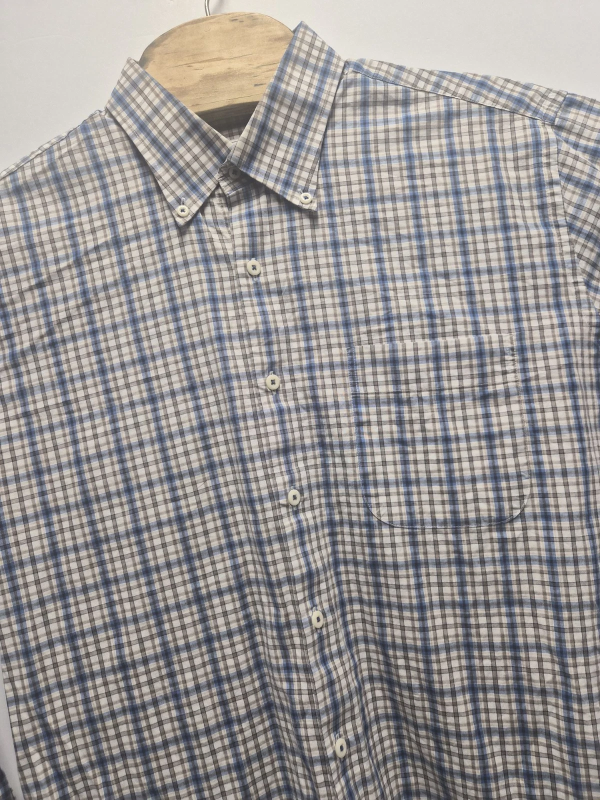 Peter Millar Shirt Men Size Large Long Sleeve Button Down Plaid Outdoor Casual