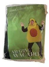 Hauntlook Amazing Avocado Costume Halloween Adult One Size Body Suit New