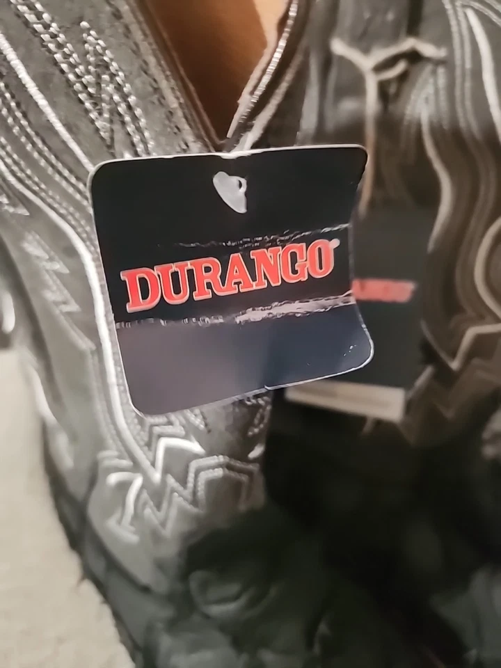 Botas Durango Pirarucu Skin Premium Exotics para Hombre Talla 11 W Negro Mate Nuevas con Etiquetas  Foto 4 de 4