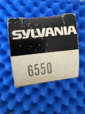 One Sylvania 6550 Vacuum Tube / Amplitrex Tested   / 2 Top DISC  One O Getter