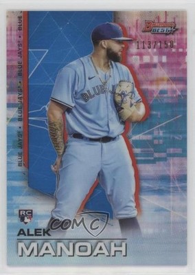 2021 Bowman's Best Blue Refractor 113/150 Alek Manoah #28 Rookie RC 7c5