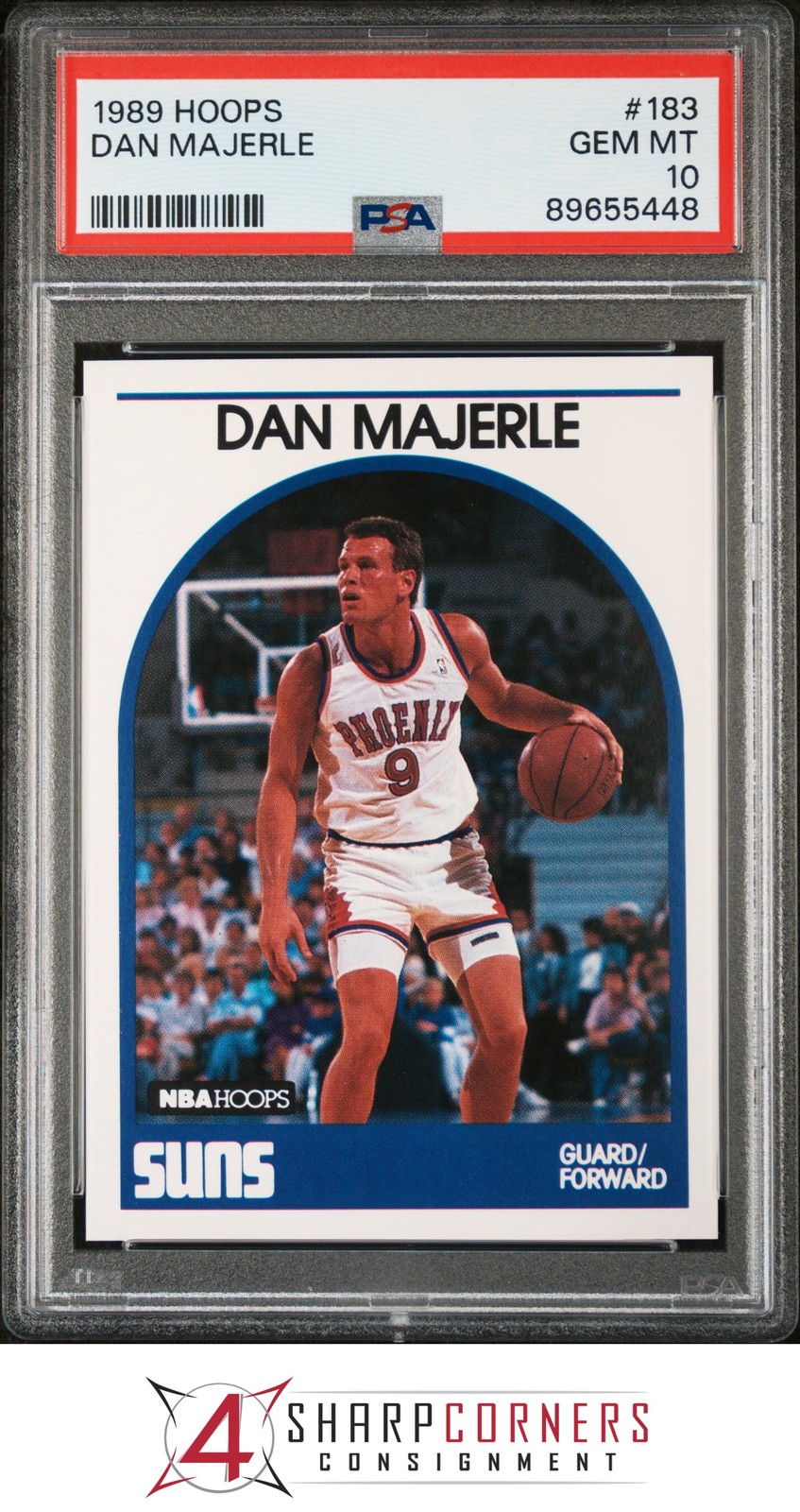 1989 HOOPS #183 DAN MAJERLE RC SUNS PSA 10