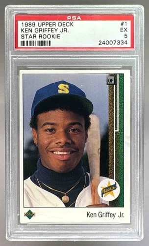 24007334 Ken Griffey Jr 1989 Upper Deck #1 Rookie RC PSA 5