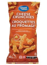 Great Value, Cheese Crunchies, 310g/11 oz