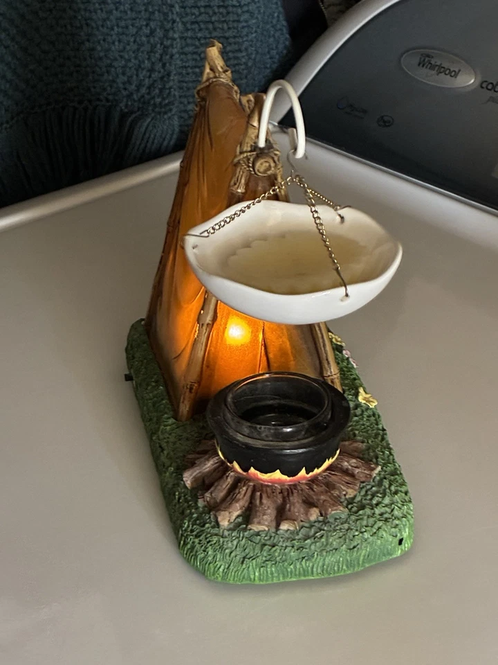 Yankee Candle Carpa Fogata Cera Tarta Calentador Luz Funciona con Batería Foto 4 de 4