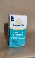 Renew Life Colon Care Probiotic 80 Billion CFU,3 60 Capsules -EXP: 07/2026 - NEW