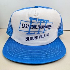 Vintage USA MADE ETT East Tenn Transport TN USA Trucker Hat Snapback Cap
