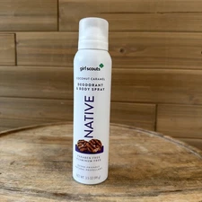 NATIVE Deodorant & Body Spray Girls Scouts Coconut Caramel Limited Edition 3.5oz