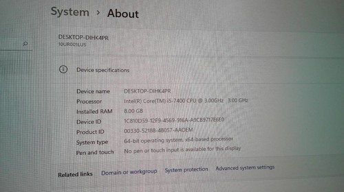 Lenovo ThinkCentre M710e Core i5-7400 3.00GHz 8GB 128GB SSD W11 Desktop (B0635) - Afbeelding 2 van 8