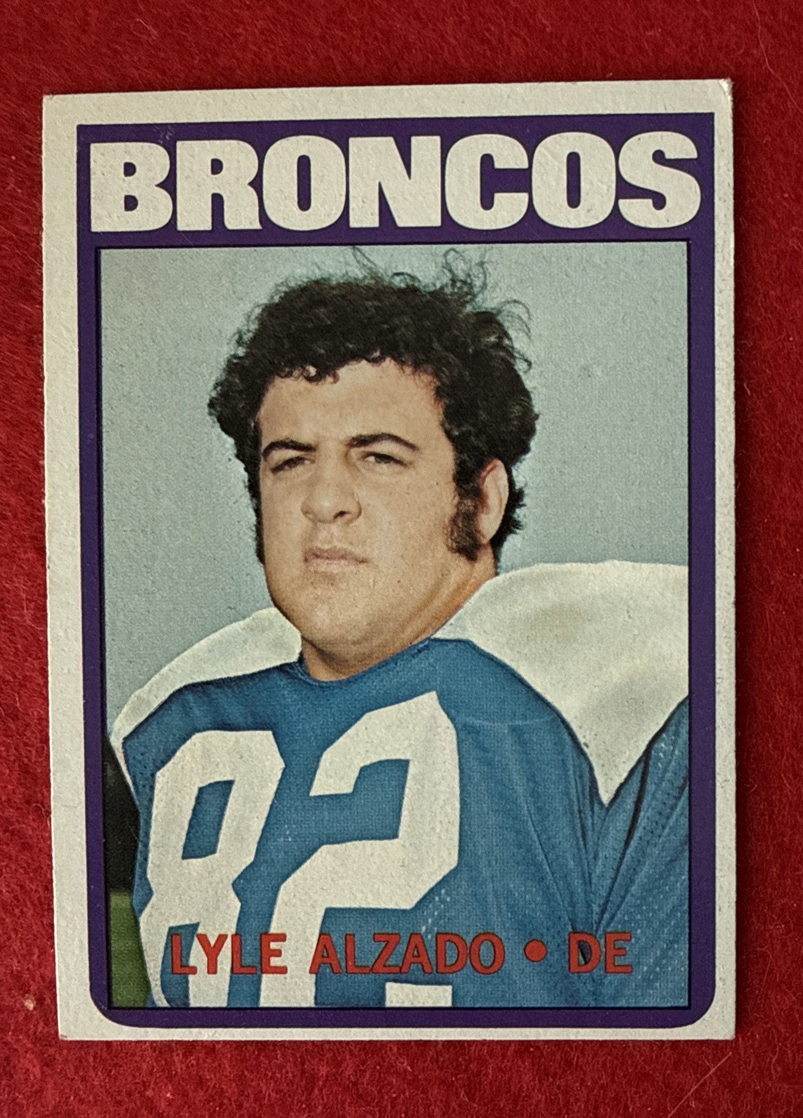 1972 Topps Football Lyle Alzado Broncos 106 Rookie Card