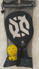 Pickleball Onix Recruit Set 2 Paddles 2 Balls Mesh Bag Beginner Set New