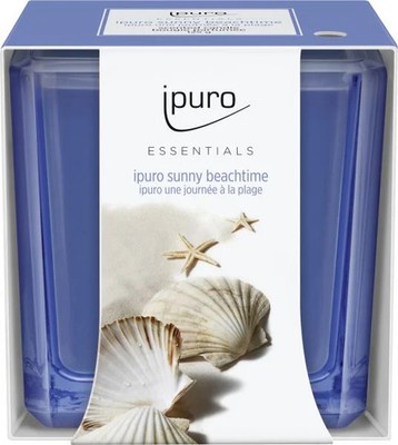 ipuro ESSENTIALS Duftkerze Sunny Beachtime 125 g Kerze Glas Duft Kerze Kerzen