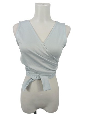 EVEN&ODD Wickel-Bluse Damen Bluse Gr. DE 38 hellgrau Casual-Look