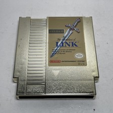 Zelda II: The Adventure of Link Gold (Nintendo NES, 1985) - Cart Only Tested