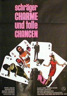 Michel Auclair in SCHRÄGER CHARME UND TOLLE... ein Plakat EA von 1964