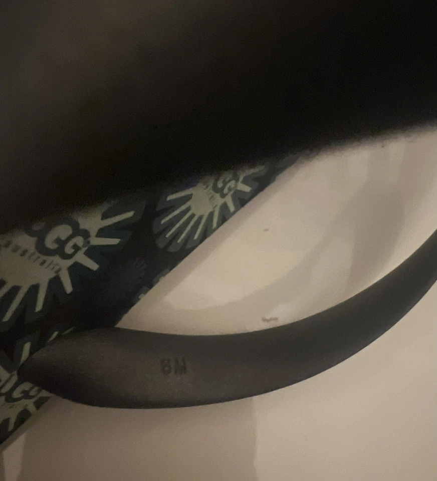 UGG Adult Unisex Navy Blue Flip Flops Shoes Size 7.5 Female Size 6 Male - Image 4 of 4