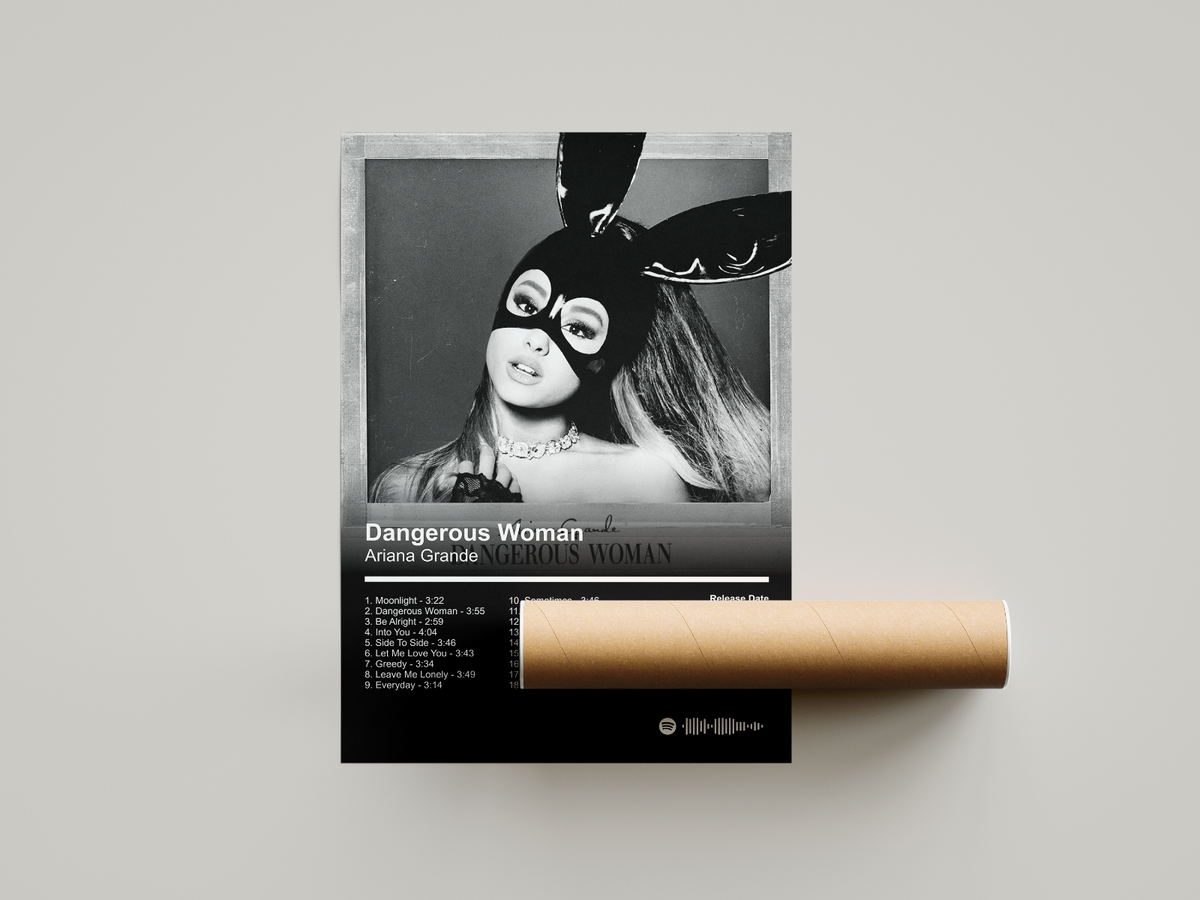 Ariana Grande | Dangerous Woman | Album Art Poster | Print | Music