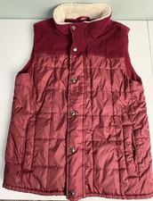 Gap Kids Red/Burgundy Puffer Vest Size - Large