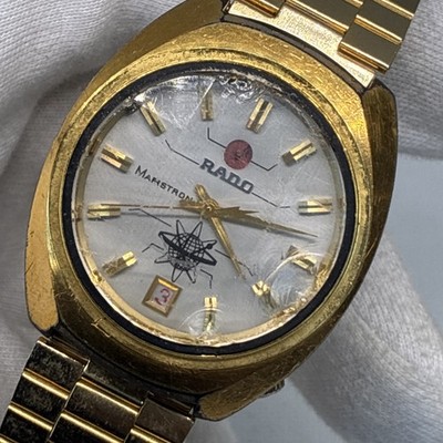 1970's RADO MARSTRON 13 Jewels ELECTRONIC Men's Wrist Watch - SWISS MADE - RUNS!