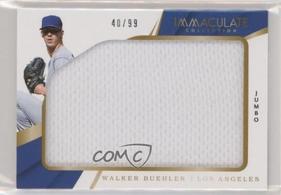 2018 Panini Immaculate Jumbo Relics 40/99 Walker Buehler #IJ-WB Rookie RC 4l3