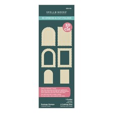 Spellbinders 3D Emboss Cut Folder - Postage Stamps, E3D-132