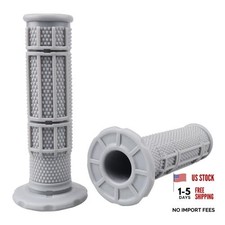 7/8'' ATV Grips Upgrade Universal Handlebar Grips Soft Rubber Thumb Gray