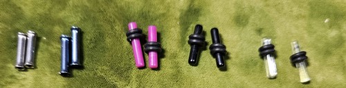 Tapones para los oídos tapones túneles 10 g-2,4 mm 5 pares joyería corporal unisex - Imagen 2 de 3