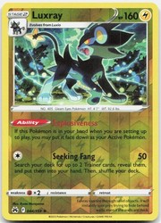 Luxray 044/159 Crown Zenith Reverse Holo Rare