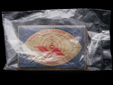 IL27119 MIP VINTAGE 1984 AIMING FOR OLYMPIC GOLD US SHOOTING TEAM BUCKLE