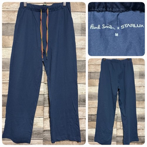 Paul Smith X STARLUX Lounge Pants Men’s M Blue (Inseam 28) Organic Cotton