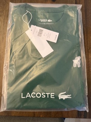 LACOSTE X NOVAK DJOKOVIC GOAT GREEN T-SHIRT TEE SHIRT LARGE L 5